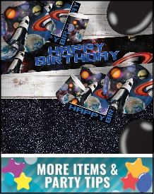 Space Blast Party Supplies, Decorations, Balloons and Ideas